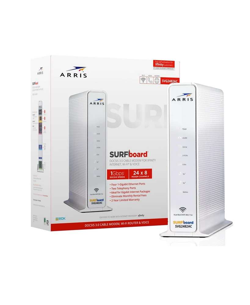 Arris SURFboard SVG2482-ac Docsis 3.0 Wi-Fi Modem for Xfinity