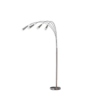 Streamdale Furniture 72" Kiery 4 Arm Aluminum Led Arc Floor Lamp