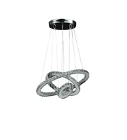 Streamdale Furniture Adjustable Eira Small Crystal Led Chandelier