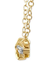 Diamond Arrow Merida Pendant Necklace (1/10 ct. t.w.) in 10k Gold, 16" + 2" extender