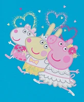 Peppa Pig Toddler & Little Girls Ballet Short Sleeve Rib Top