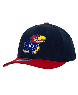 Mitchell & Ness Men's Navy/Red Kansas Jayhawks 2-Tone 2.0 Snapback Hat