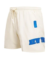 Pro Standard Men's Cream New York Knicks Triple Tonal Woven Shorts