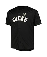 Profile Men's Black Milwaukee Bucks Big Tall Pop Jersey