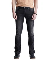 Buffalo David Bitton Men's Ash Slim-Fit Fleece Black Jeans Sanded Wash