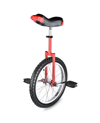 Yescom 18 In Wheel Outdoor Unicycle Skid-proof Tire Fitness Bicycle Balance Training for Adults Teenagers Kids