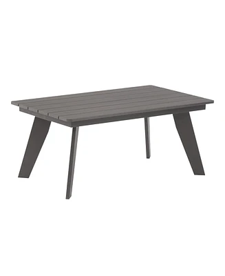 Mondawe All-Weather Outdoor Patio Conversation Table Coffee Table for Patio