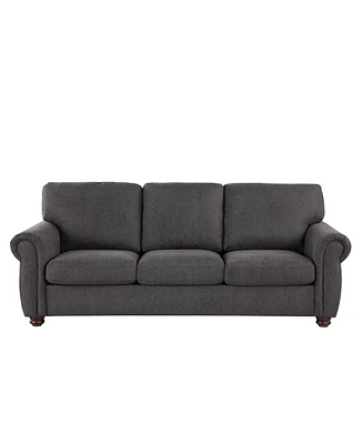 Simplie Fun Black Grey 3 Seater for Home or Office Use