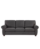 Simplie Fun Black Grey 3 Seater for Home or Office Use