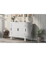 Streamdale Furniture Patterned Door Storage Cabinet for Hallway, Living Room