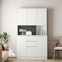Freestanding Kitchen Storage, Sideboard With Charging Station