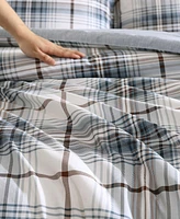 Eddie Bauer Alder Plaid Reversible 3 Piece Comforter Set, King