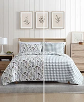 Eddie Bauer Flower Field Reversible Piece Quilt Set