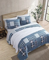 Eddie Bauer Hawthorne Reversible 3 Piece Quilt Set, King