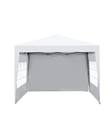 Simplie Fun 10x10FT Pop Up Gazebo Canopy Tent With Removable Sidewalls