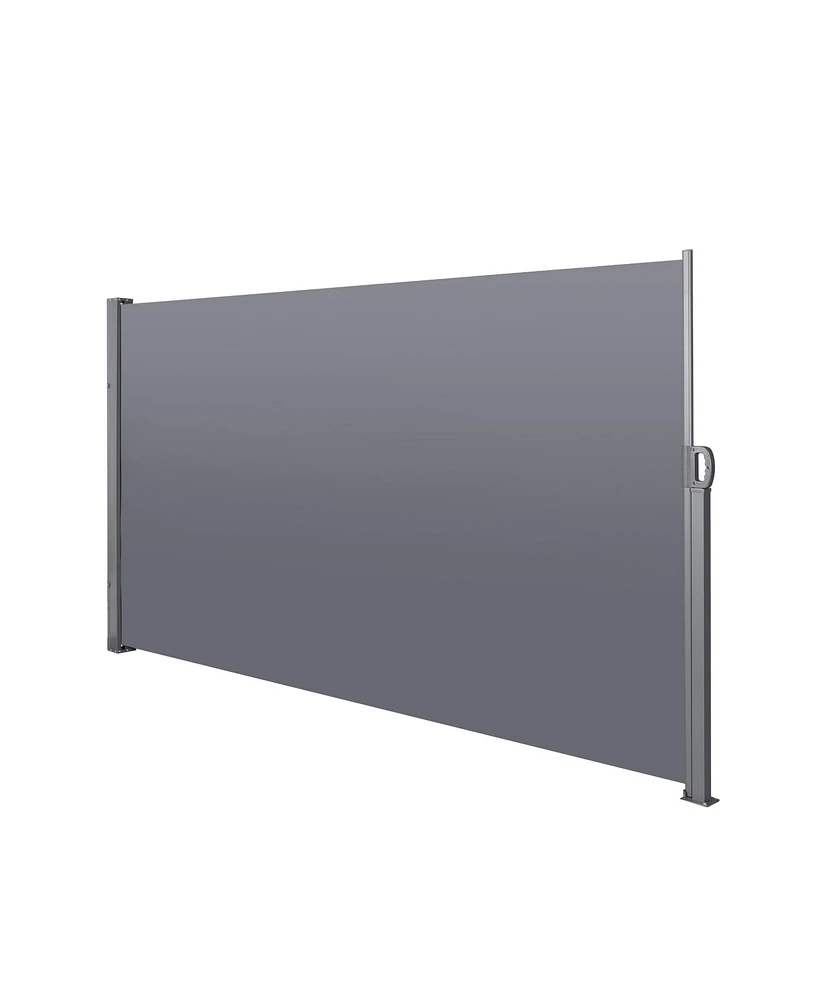 Streamdale Furniture 138" X 71"Retractable Side Awning, Waterproof & Uv-Resistant, Privacy Screen