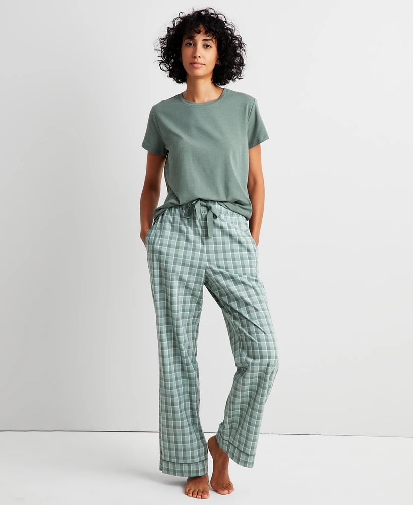 State of Day Women's Printed Poplin Pajama Pants Xs-3X, Created for Macy's