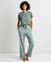 State of Day Women's Printed Poplin Pajama Pants Xs-3X, Created for Macy's