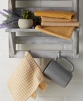 Design Imports Everyday Kitchen Collection Assorted Dishcloth Set, 12x12", Honey Gold, 5 Count