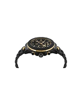 Plein Sport Men's Warrior Tech Chronograph Date Quartz Black Stainless Steel 47.5MM