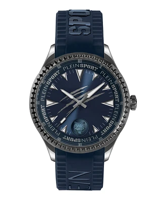 Plein Sport Men's Lineman Three Hand Quartz Silicone 45MM
