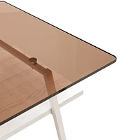 Modern Brown Glass Coffee Table