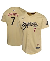 Nike Big Boys and Girls Corbin Carroll Sand Arizona Diamondbacks City Connect Limited Player Jersey