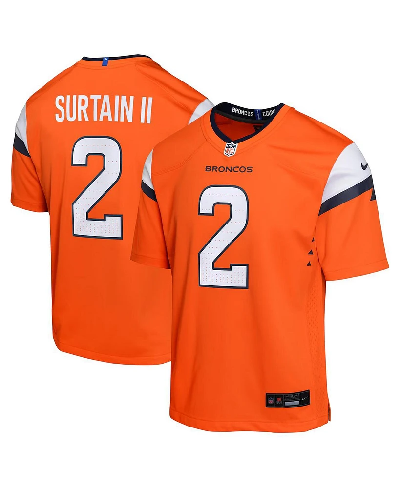 Nike Big Boys and Girls Patrick Surtain Ii Denver Broncos Game Jersey