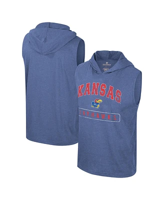 Colosseum Men's Kansas Jayhawks Varsity Sleeveless Hoodie Tank Top