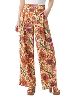 Jessica Simpson Women's Winnie Printed Wide-Leg Pants