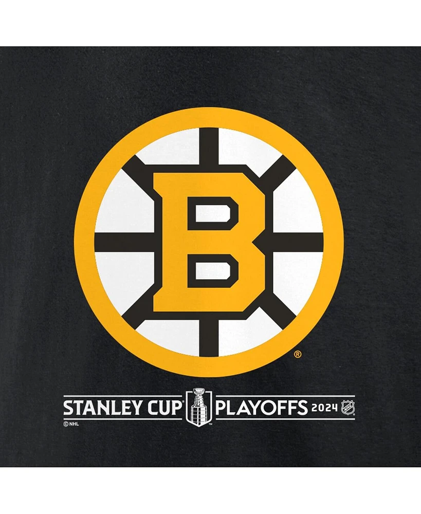 Fanatics Men's Black Boston Bruins 2024 Stanley Cup Playoffs Breakout T-Shirt
