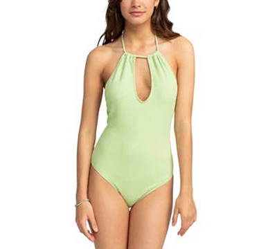 Roxy Juniors' Aruba Keyhole-Cutout One-Piece Swimsuit