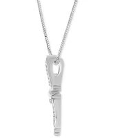 Diamond Tinkerbell Pendant Necklace (1/10 ct. t.w.) in Sterling Silver, 16" + 2" extender