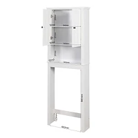 Wooden Over-Toilet Storage Cabinet with Adjustable Shelf