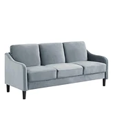 Simplie Fun 73.2" 3 Seater Sofa Velvet Grey