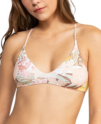 Roxy Juniors' Playa Paradise Reversible-Print Bikini Top