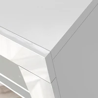 Modern Black High Gloss Sideboard with Led Light