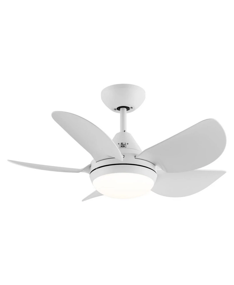 Streamdale Furniture 30 In Integrated Led Ceiling Fan Lighting With White Abs Blade