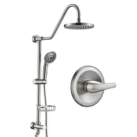 Streamdale Furniture Shower Head With Handheld Shower System With 8" Rain Shower Head (Rough-In Valve Included)