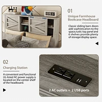Full Farmhouse Bedroom Set with Storage