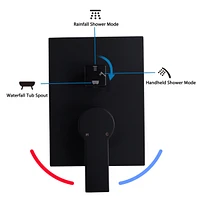 12 Inch Shower System With Handheld Shower Head