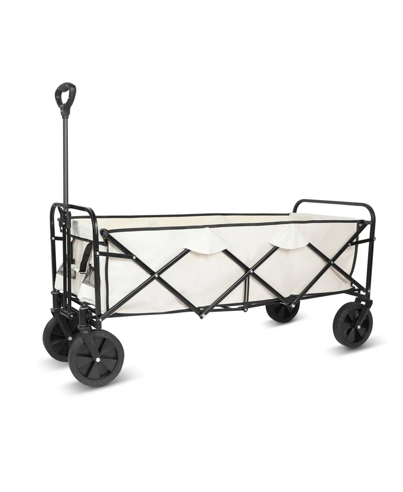 Simplie Fun Folding Utility Wagon with Anti-Slip Wheels