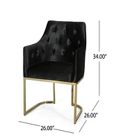 Streamdale Furniture Opulent Jewel-Toned Armchair with Gold Accents