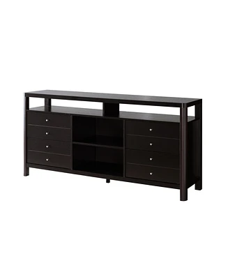 Simplie Fun Tv Stand/Buffet Red Cocoa