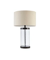 Streamdale Furniture Macon Glass Cylinder Table Lamp