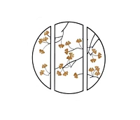 Golden Gingko Leaves 3-Piece Metal Wall Decor Set
