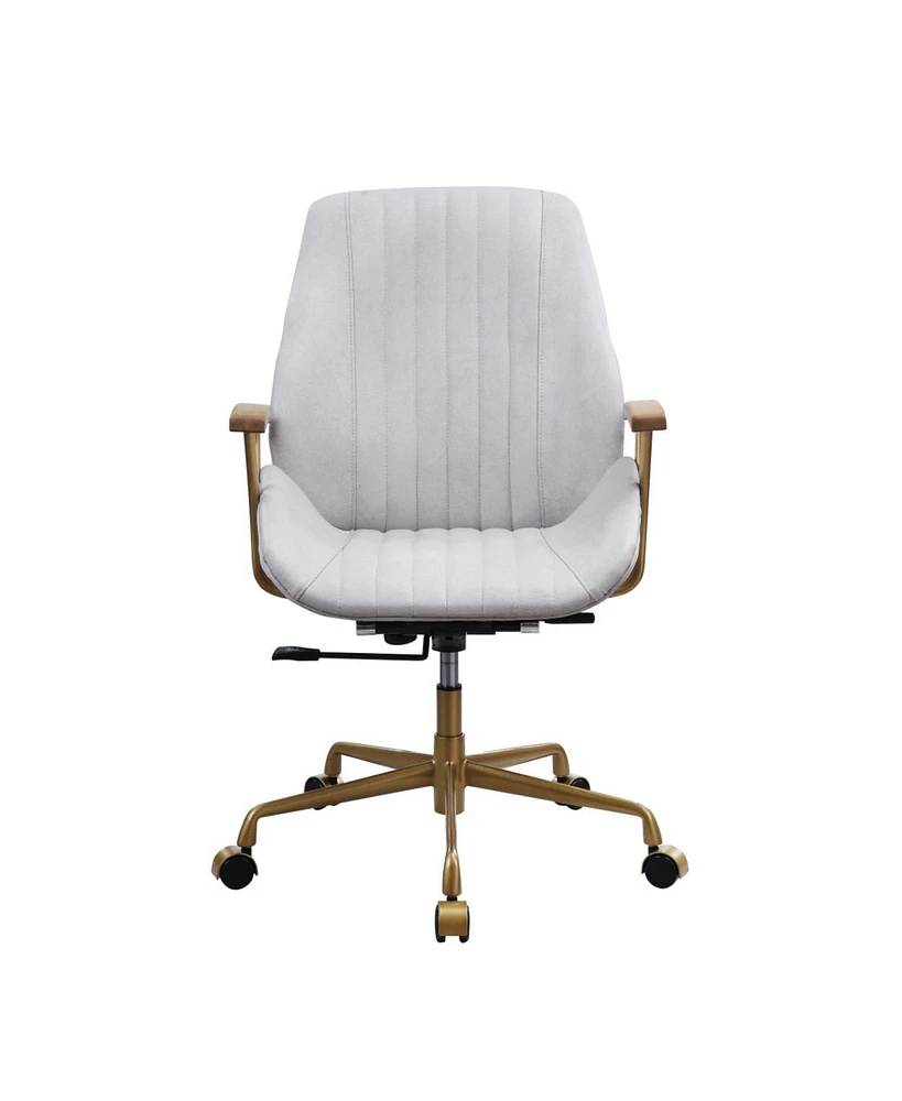 Simplie Fun Hamilton Office Chair in Vintage like White Finish