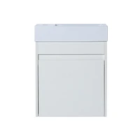 18" Floating Wall-Mounted Bathroom Vanity With Resin Sink & Soft-Close Cabinet Door