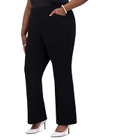 Kasper Women's High-Rise Pull-On Flare Pants