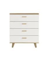 Simplie Fun Drawer Dresser Cabinet Bar Cabinet, Storge Cabinet, Solid Wood Handles And Foot Stand, Wood